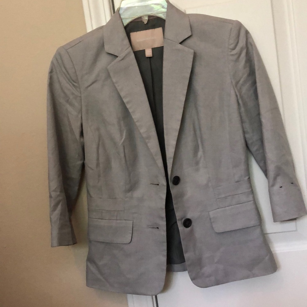 3/4 Length Gray Blazer